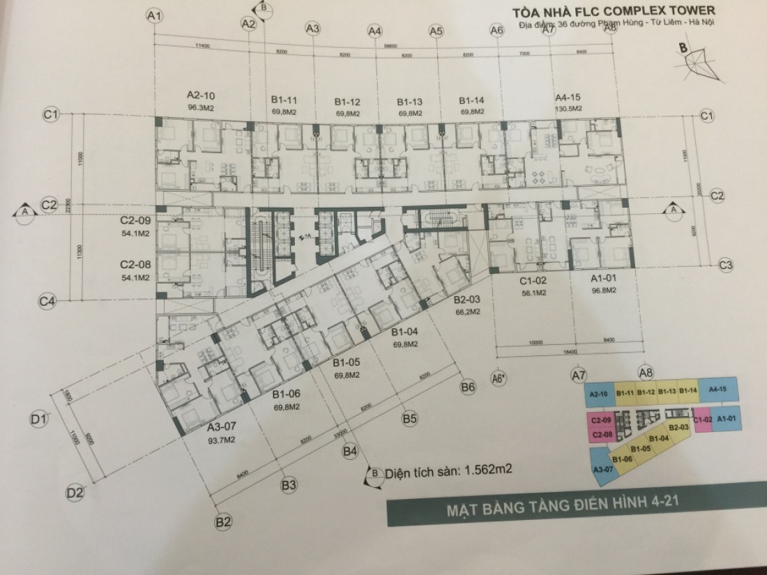 Bảng giá chung cư FLC Complex 36 Phạm Hùng